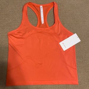 Lululemon Swiftly tech race length. Warm Coral. 10